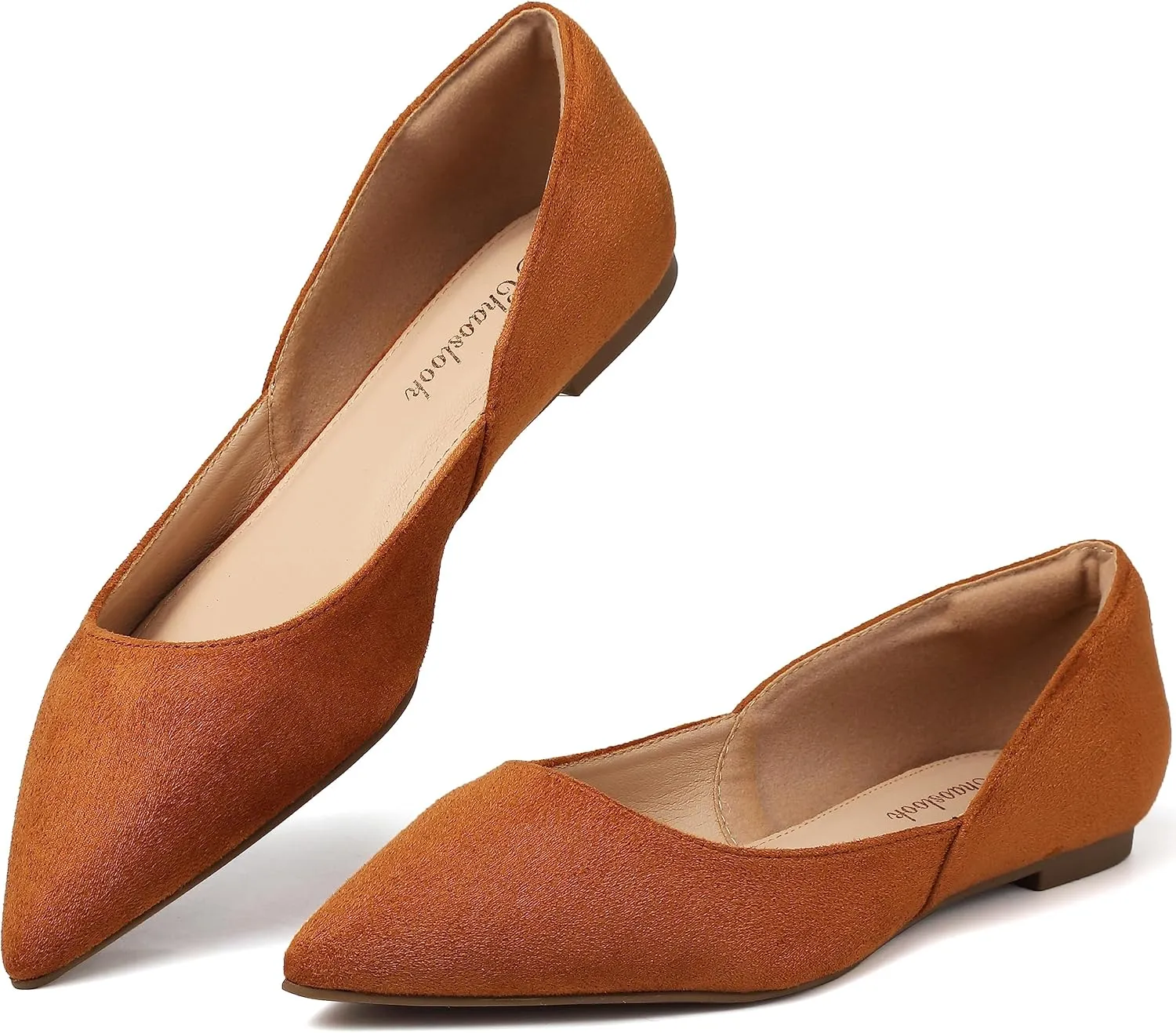 Womens Pointed Toe Black Ballet Flats Comfortable Casual Dress Flats for Women Elegant Memory Foam Flats with Party Wedding