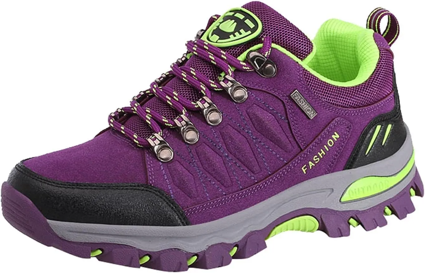 Women's Sneakers Outdoor Sports Climbing Hiking Shoes Waterproof Trekking Running Shoes Anti-Slip Wear-Resistant Climbing Shoes