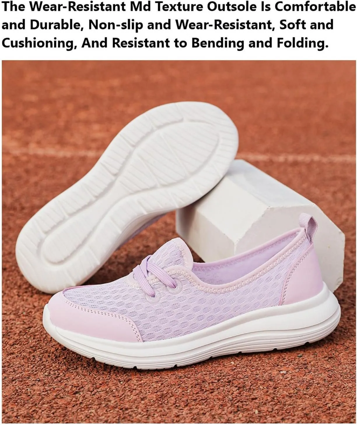Women's Soft Sole Mesh Comfort Orthopedic Shoes with Arch Support Fit Hands Free Slip on Go Walking Slip Ins Sneakers Ladies Work Standing Tennis Loafers Summer Memory Foam Soft Wide Comfy Shoes