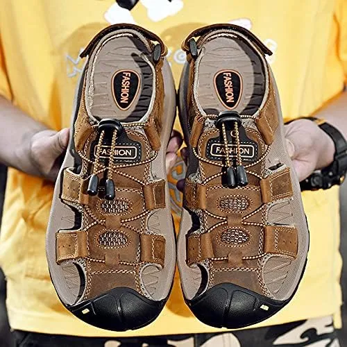 Women's Sport Hiking Sandals Closed Toe Durable Comfortable Outdoor Adventure Sandals with Arch Support Casual Athletic Walking Barefoot Wide Sandal Beach Shoes
