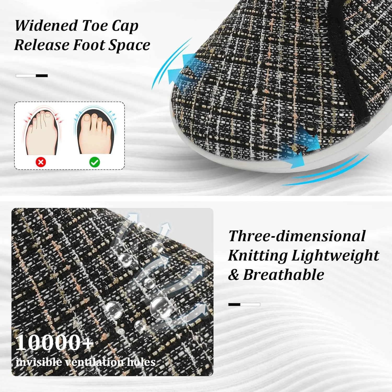 Womens Walking Shoes Comfortable Wide Diabetic Shoes Adjustable Zero Drop Edema Shoe Breathable Neuropathy Nursing Shoes Casual Wide Width Sneakers