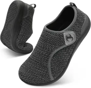 Womens Walking Shoes Comfortable Wide Diabetic Shoes Adjustable Zero Drop Edema Shoe Breathable Neuropathy Nursing Shoes Casual Wide Width Sneakers