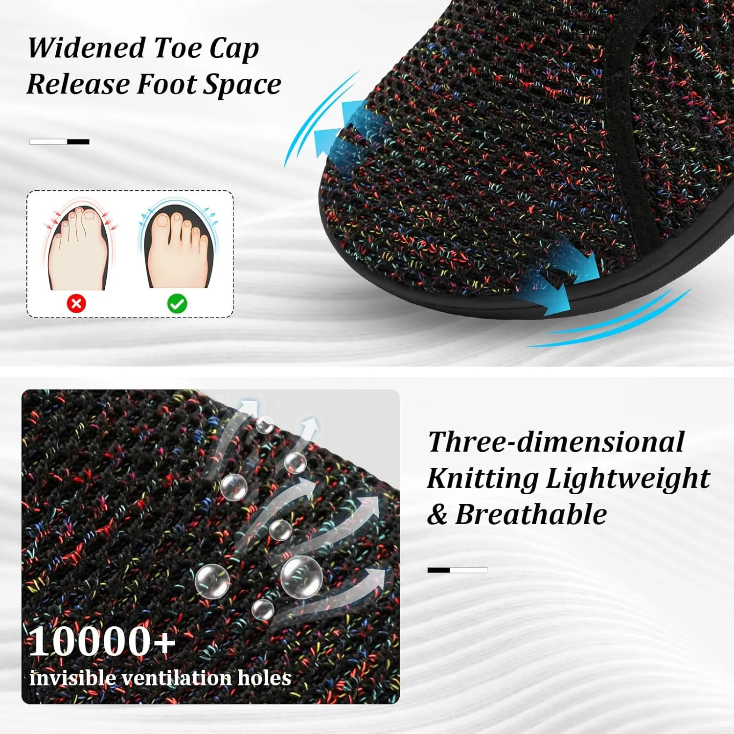 Womens Walking Shoes Comfortable Wide Diabetic Shoes Adjustable Zero Drop Edema Shoe Breathable Neuropathy Nursing Shoes Casual Wide Width Sneakers