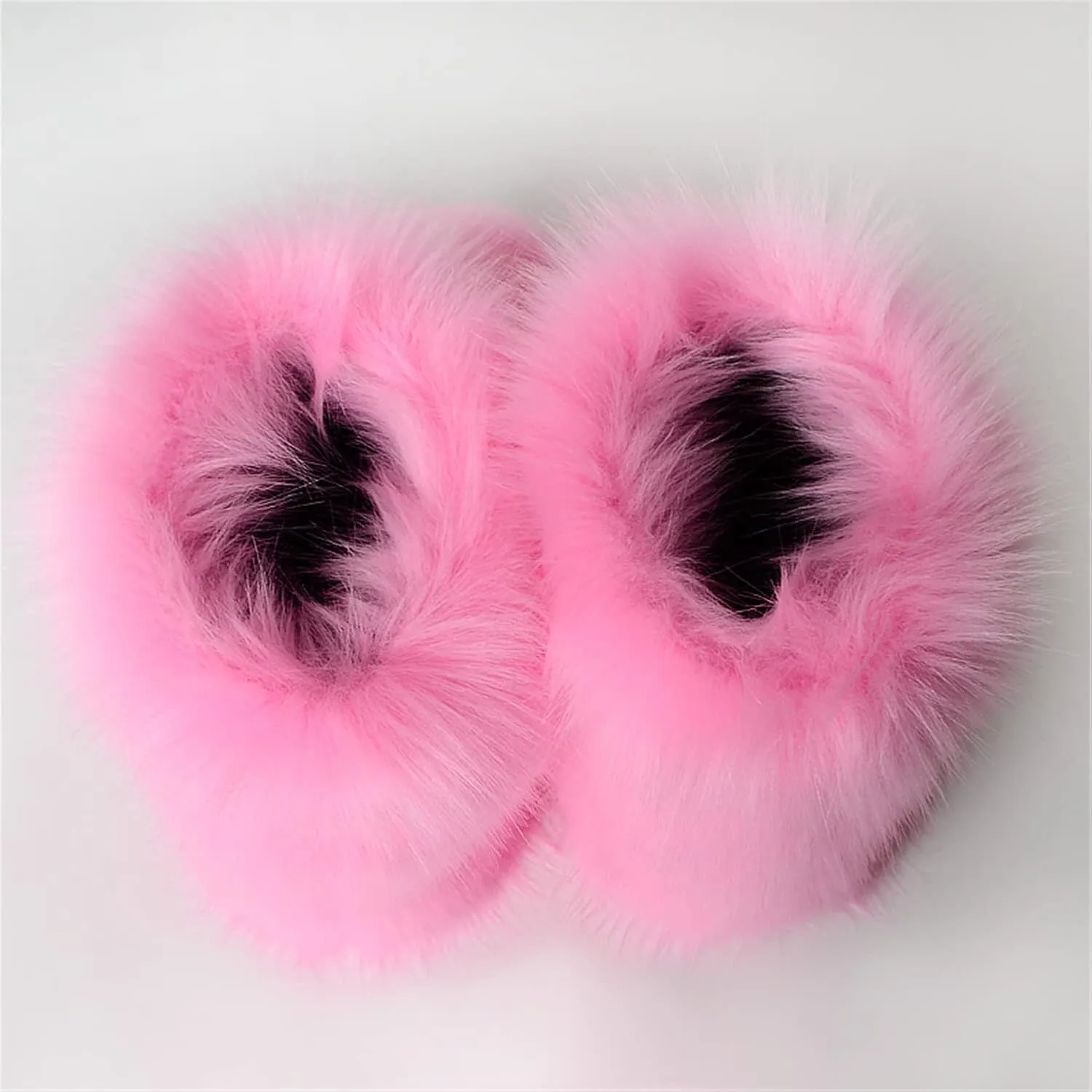 YESBOR Women's Faux Fur Boots Fluffy Mid-Calf Fuzzy Winter Snow Boots Outdoor Flat Shoes