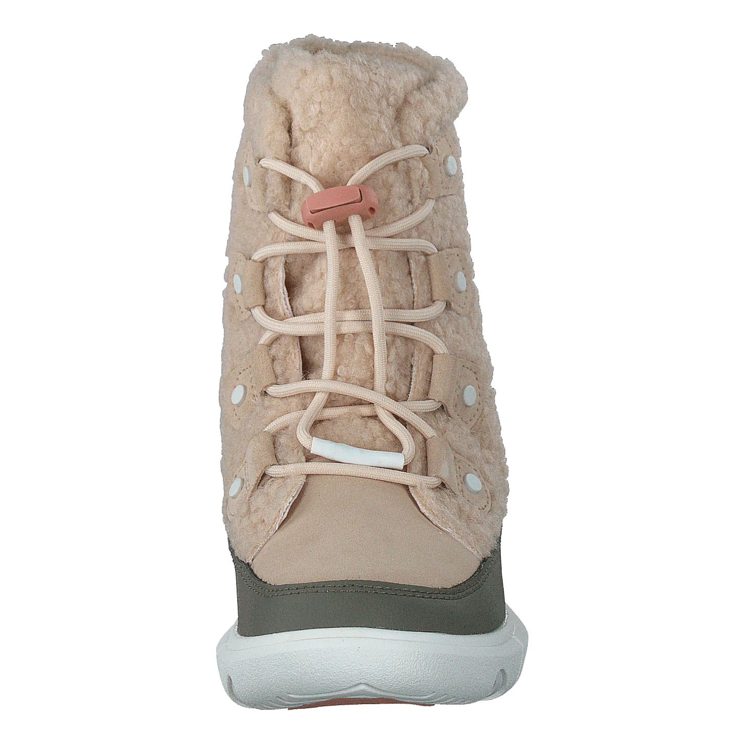 Youth Sorel Explorer Cozy Nova Sand, Stone Green