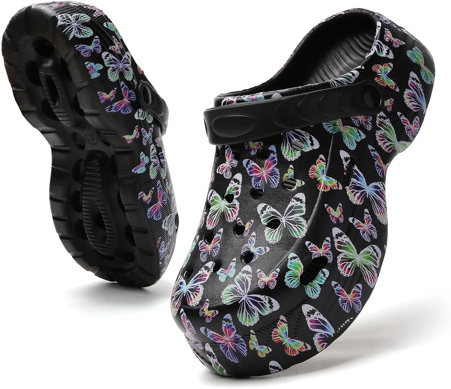 YUKTOPA Women's Platform Clogs Slip On Garden Shoes Lightweight Non Slip Beach Pool Sandals Indoor Outdoor Walking Slippers