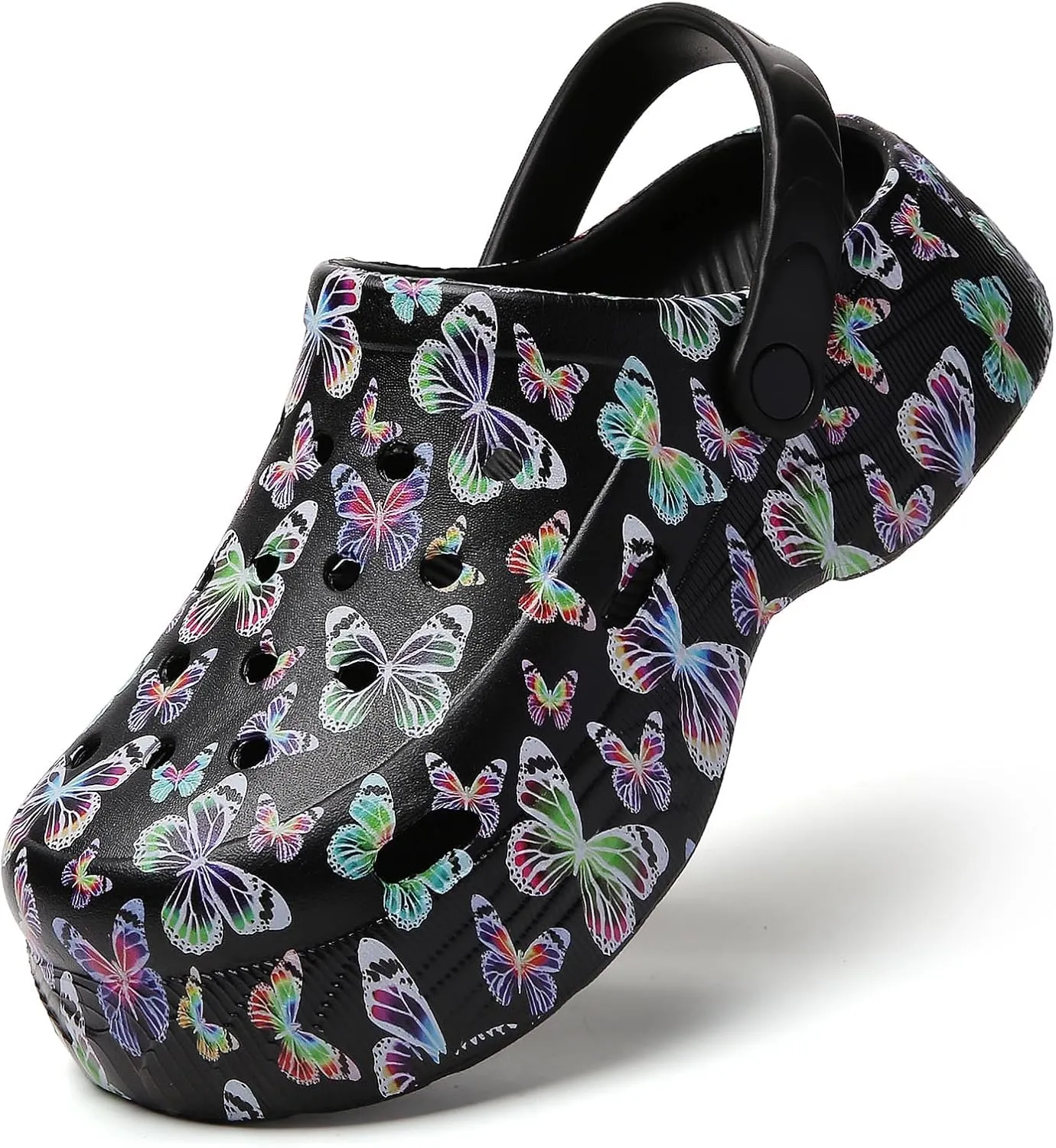 YUKTOPA Women's Platform Clogs Slip On Garden Shoes Lightweight Non Slip Beach Pool Sandals Indoor Outdoor Walking Slippers