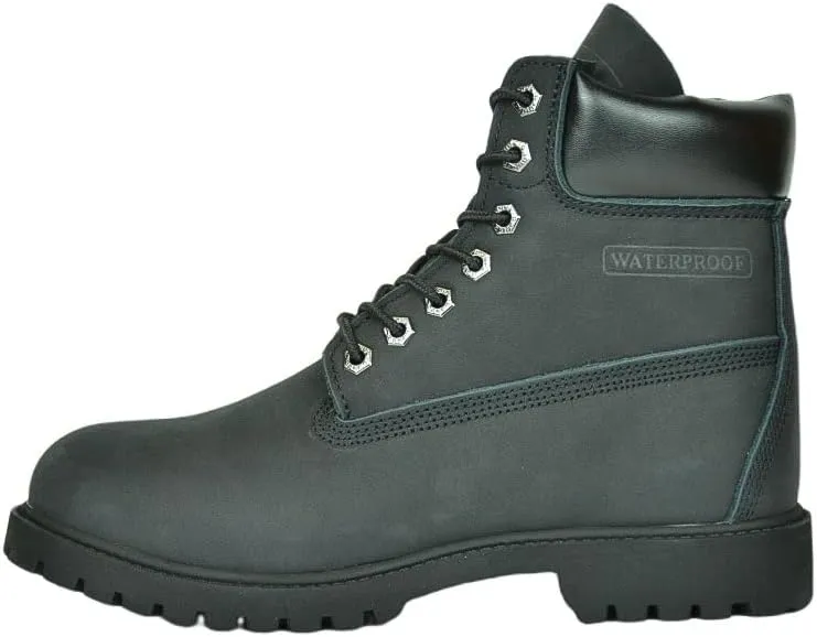 ZANCO MEN'S 6" WATERPROOF LEATHER WORK BOOTS/CONSTRUCTION BOOTS/OUTDOOR HIKING BOOTS