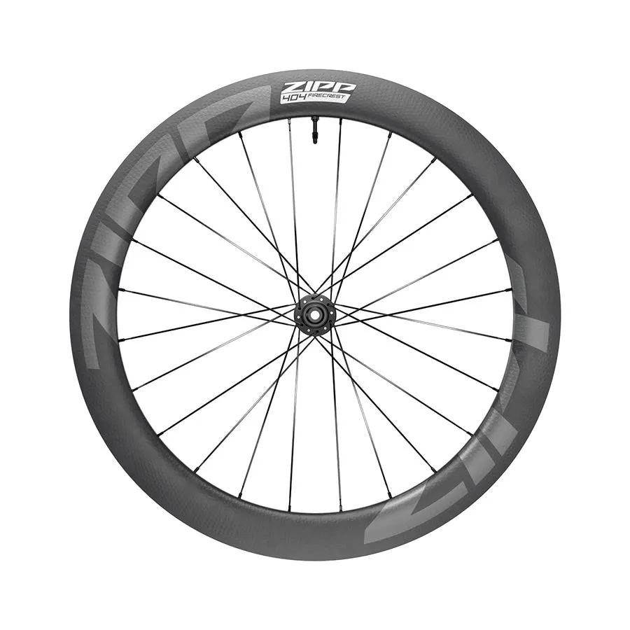 Zipp 404 Firecrest Carbon Front Wheel - 700 12 X 100mm Center-Lock Tubeless BLK A1