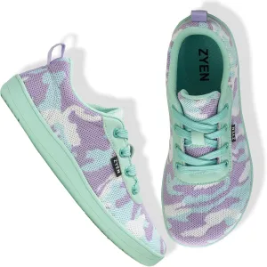 ZYEN Wide Toe Box Barefoot Shoes for Women | Wide Width Breathable Camouflage Shoes | Zero Drop Sole Fashion Non Slip Gym Sneaker Lightweight Minimalist Walking Sneaker